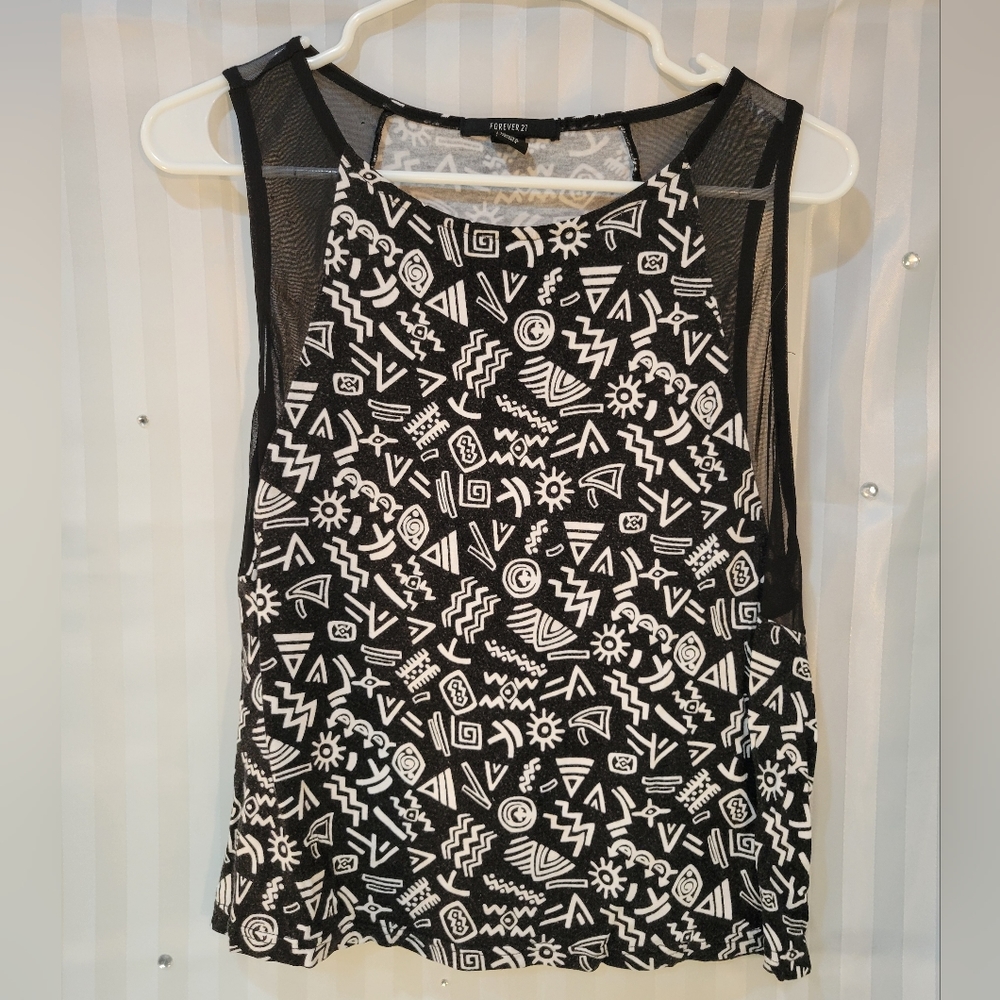 Forever 21 Large Womens sleeveless top print
